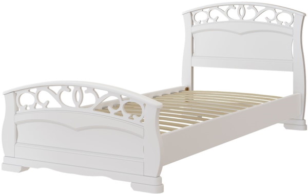 Фото Кровать односпальная Грация-1 (СМ 90х200) без основания с универсальными царгами от производителя Браво-мебель в Симферополе по цене 18&nbsp;520 ₽