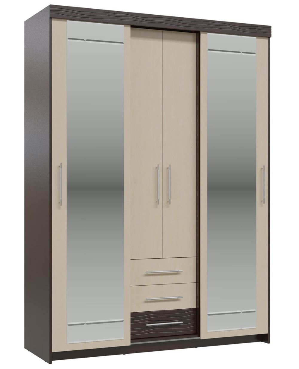 Фото Шкаф-купе с ящиками Олимп (2 двери) от производителя Гранд Кволити в Симферополе по цене 36&nbsp;860 ₽