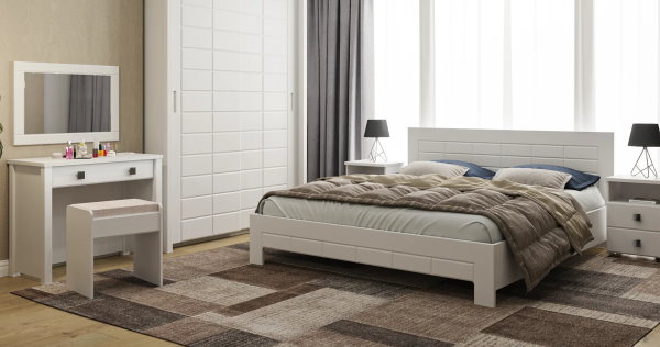 Фото Кровать двуспальная Изабель ИЗ-713К (СМ 180х200) без основания от производителя Компасс в Симферополе по цене 21 980 ₽