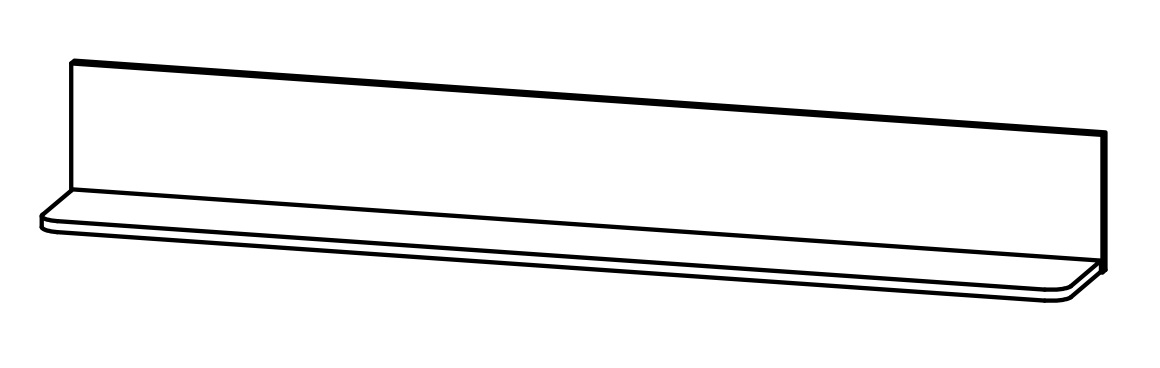 Фото Полка Malta B136-P/15 от производителя Black Red White (БРВ) в Симферополе по цене 2 980 ₽