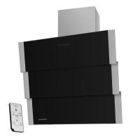 Вытяжка наклонная Cascada 90 (900х415хh1100(1400)) (Материал Металл/Стекло , Цвет Металлик/Черный) в Симферополе от производителя в интернет магазине Планета Комфорта Вытяжка наклонная Cascada 90 (900х415хh1100(1400)) (Материал Металл/Стекло , Цвет Металлик/Черный) в Симферополе от производителя