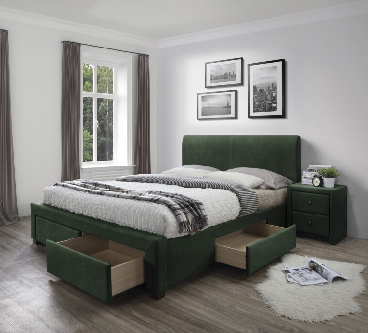 Фото Кровать двуспальная Halmar Modena 3 (СМ 160х200) c ортопедическим основанием от производителя Halmar  в Симферополе по цене 64&nbsp;020 ₽