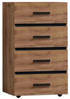 Комод Натура (Nature)-45 (дуб табачный craft-черный (Глазов) ) в Симферополе от производителя 