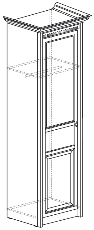 Фото Шкаф Лючия 182 (60) однодверный от производителя Яна в Симферополе по цене 18 440 ₽