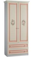 Шкаф Алиса (97) двухдверный с ящиками  (белый, крем,(Мебельсон)) в Симферополе от производителя 