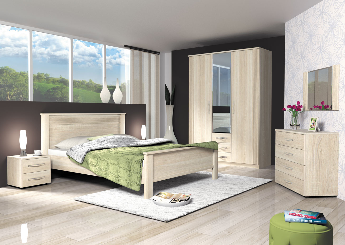 Фото Кровать двуспальная Диана Д3в (СМ 140х200) без основания от производителя Заречье в Симферополе по цене 13 540 ₽