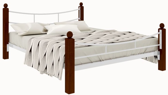 Фото Кровать двуспальная София Lux Plus (СМ 180х200) трубка металл от производителя Милсон в Симферополе по цене 22 140 ₽