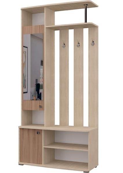 Прихожая ПР-3 (п) (Цвет корпуса:ясень шимо светлый, цвет фасада:ясень шимо темный (Пирамида) )