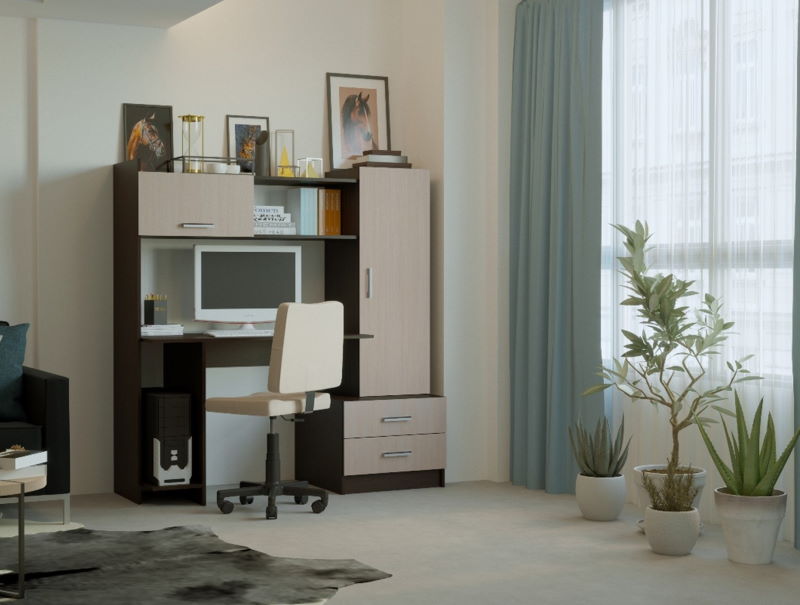 Фото Стол компьютерный ПКС-7 (1,5) от производителя ПАМИР в Симферополе по цене 11&nbsp;440 ₽