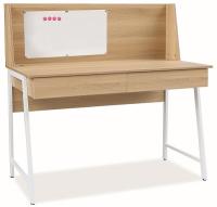 Стол компьютерный Signal B 195 (металл, мдф-дуб,  белый (Signal) ) в Симферополе от производителя 