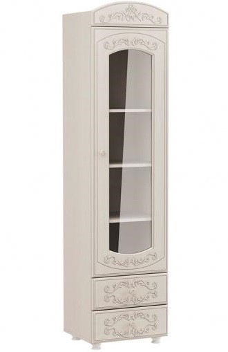 Фото Шкаф-пенал Каролина со стеклом от производителя Олмеко в Симферополе по цене 17 850 ₽