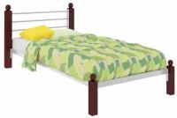 Кровать односпальная Милана Lux (СМ 120х190) трубка металл в интернет магазине Планета Комфорта Фото derevyannye-krovati кровать односпальная милана lux (см 120х190) трубка металл производитель Милсон