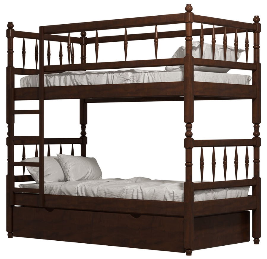 Фото Кровать двухъярусная №2 (СМ 80х190) с основанием от производителя Фант-мебель в Симферополе по цене 37 680 ₽