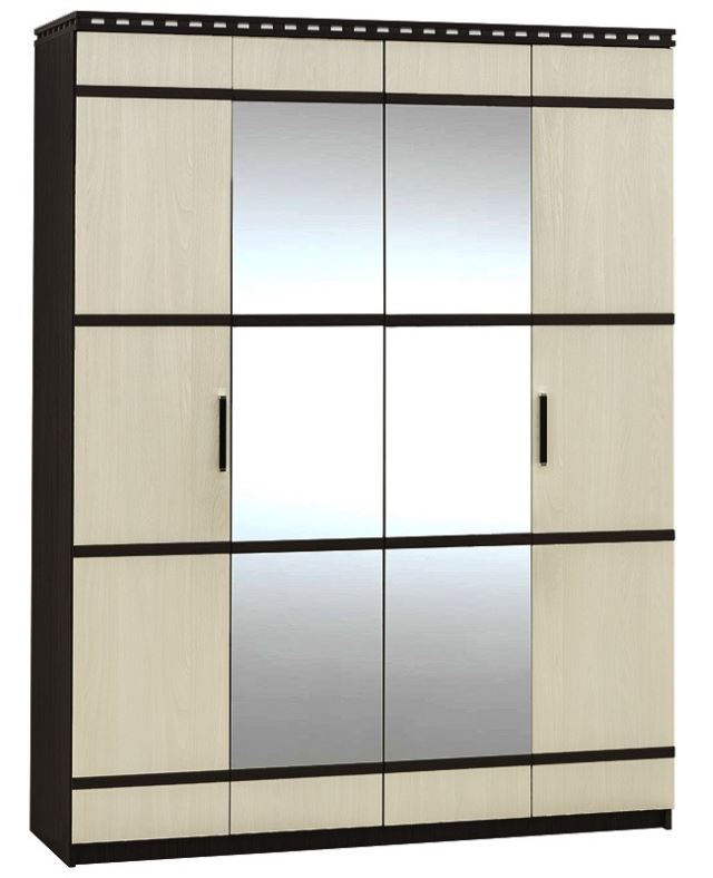 Фото Шкаф Ольга-13 (168) четырехдверный  от производителя Фант-мебель в Симферополе по цене 24&nbsp;300 ₽