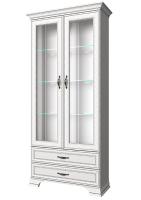 Фото shkafy-dlya-ofisa шкаф с витриной 2v2s тиффани (tiffany) производитель Анрэкс