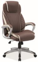 Кресло компьютерное Signal Q-391 (Материал обивки: экокожа, цвет обивки: коричневый-кремовый (Signal) ) в Симферополе от производителя 