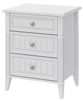 Тумба прикроватная Мэгги (белый снег, лак белый (Браво-мебель) ) в Симферополе от производителя 