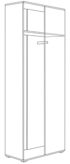 Фото Шкаф для одежды 13.137 Куба от производителя Моби в Симферополе по цене 12 960 ₽