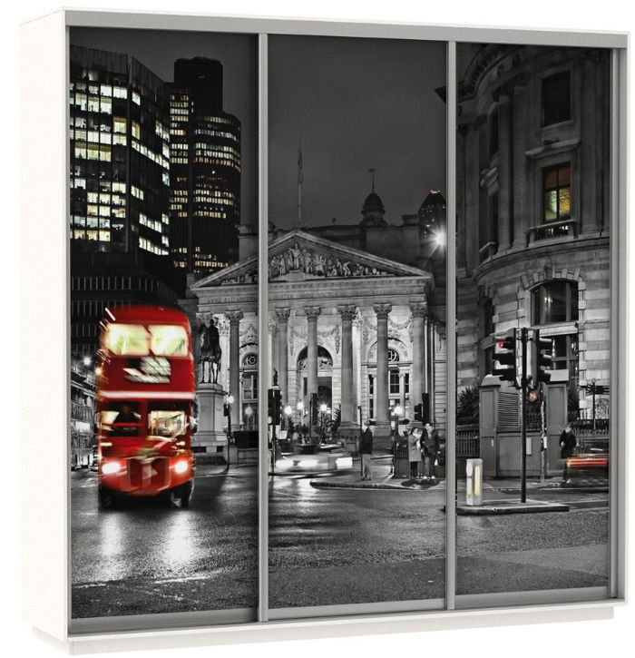 Фото Шкаф-купе Экспресс Трио Фото (2,4х0,6х2,2 - 3 двери) от производителя Мебельная компания Е1 в Симферополе по цене 58&nbsp;640 ₽