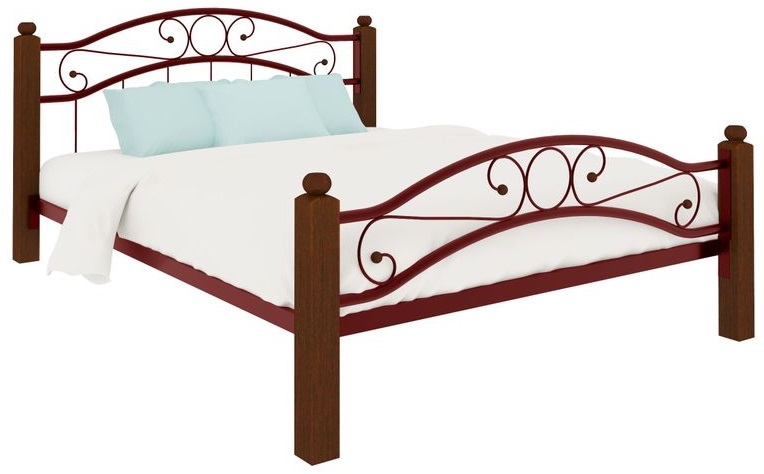 Фото Кровать двуспальная Надежда Lux Plus (СМ 180х190) трубка металл от производителя Милсон в Симферополе по цене 23 160 ₽