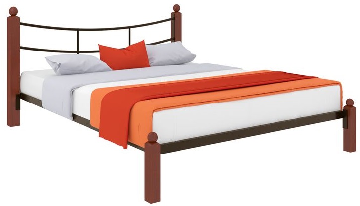 Фото Кровать двуспальная София Lux (СМ 140х200) трубка металл от производителя Милсон в Симферополе по цене 18 900 ₽