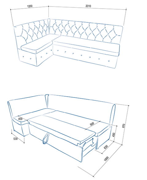 Фото Кухонный уголок Айриш СМ (Г) от производителя Аквилон в Симферополе по цене 37 420 ₽