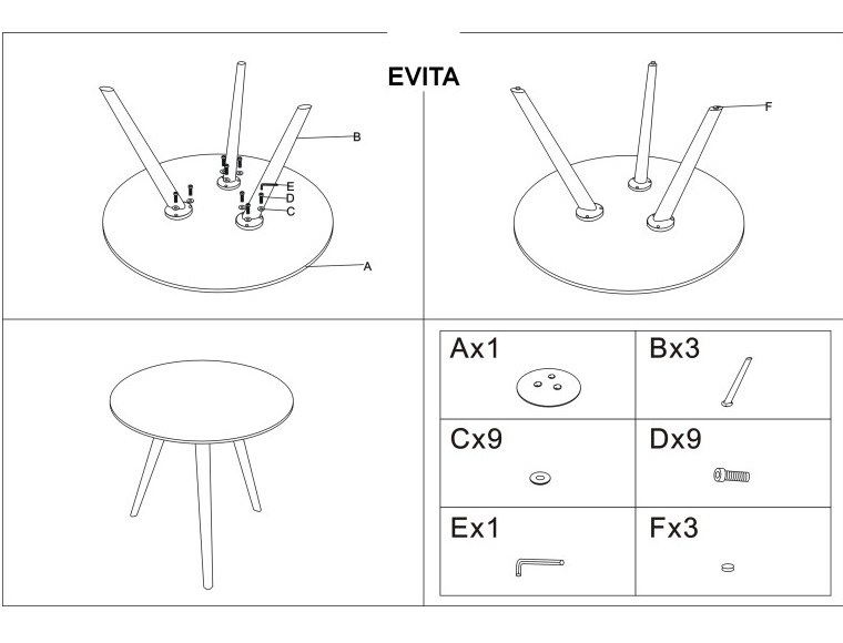 Фото Стол обеденный Signal Evita в Симферополе по цене 32 490 ₽ от производителя Signal, код товара 2000001697184 шт Фото Стол обеденный Signal Evita от производителя Signal в Симферополе по цене 32 490 ₽