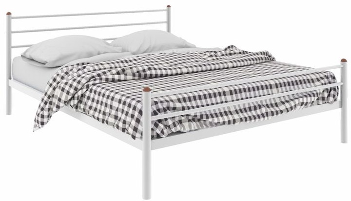 Фото Кровать двуспальная Милана Plus (СМ 180х200) трубка металл от производителя Милсон в Симферополе по цене 14 160 ₽