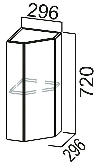 Фото Кухня Геометрия шкаф навесной Ш300тз от производителя SV-мебель в Симферополе по цене 4 930 ₽