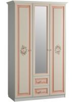 Шкаф Алиса (129) трехдверный с ящиками  (дуб саттер, крем,(Мебельсон)) в Симферополе от производителя 