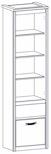 Фото Шкаф открытый 1D1S Прованс (Provence) от производителя Анрэкс в Симферополе по цене 15 020 ₽