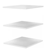 Фото  комплект полок грация (лдсп) на шкаф с витриной 1 дв. производитель Браво-мебель