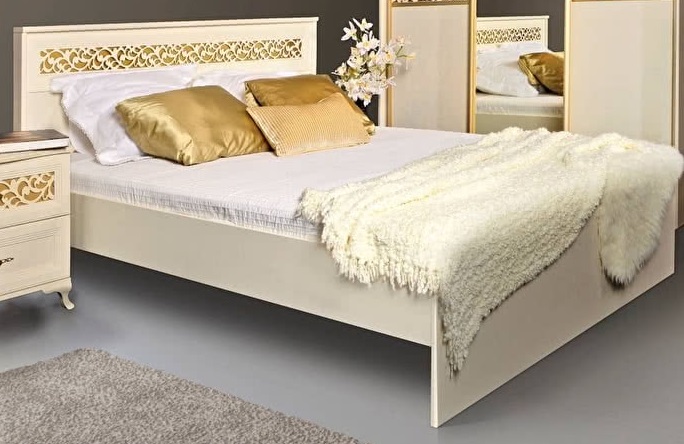 Фото Кровать двуспальная Ливадия Л8э без мягкого элемента (СМ 160х200) без основания от производителя Заречье в Симферополе по цене 10 600 ₽