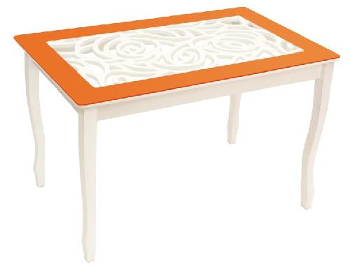 Стиль 2 Ажур оранжевый-триумф белый