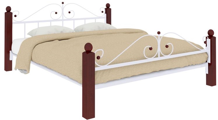 Фото Кровать двуспальная Диана Lux Plus (СМ 180х190) трубка металл от производителя Милсон в Симферополе по цене 22 900 ₽