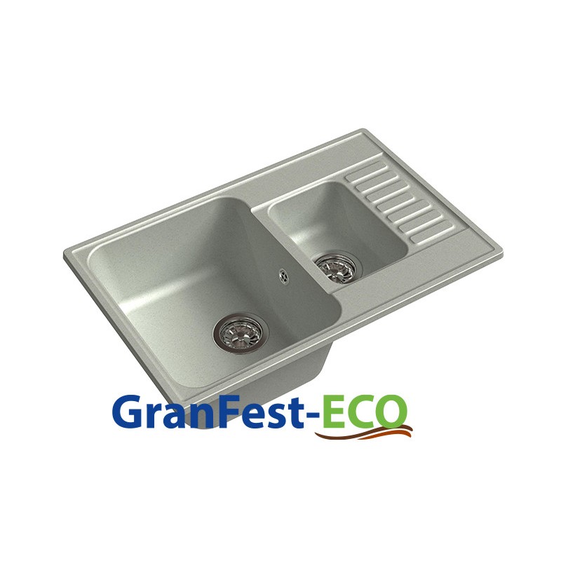 Фото Мойка Granfest eco-21К (ГР 740х480хh200) (шир.ящ.min 720) без сифона от производителя Granfest в Симферополе по цене 4 100 ₽