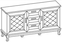 Фото  комод ванесса 3 ящика производитель Ставрополь Мебель