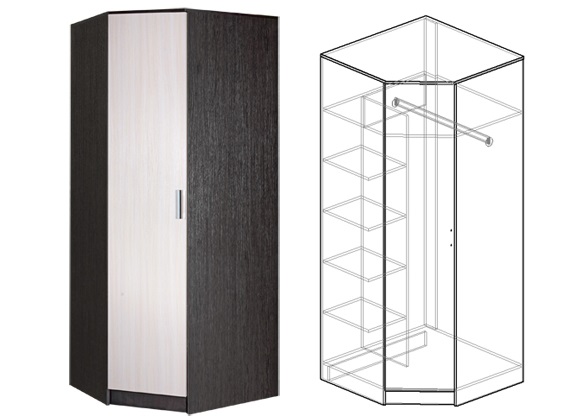 Фото Шкаф Светлана (86) угловой от производителя Мебель Маркет в Симферополе по цене 15&nbsp;150 ₽