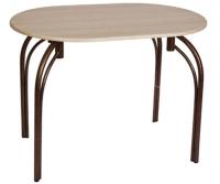 Стол обеденный Марсель (металл, мдф-ясень шимо темный,  медный антик (Бител) ) в Симферополе от производителя 