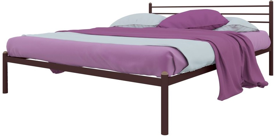 Фото Кровать двуспальная Милана (СМ 140х200) трубка металл от производителя Милсон в Симферополе по цене 12 580 ₽