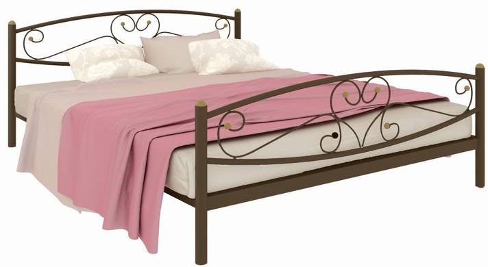 Фото Кровать двуспальная Каролина Plus (СМ 160х190) трубка металл от производителя Милсон в Симферополе по цене 14 360 ₽