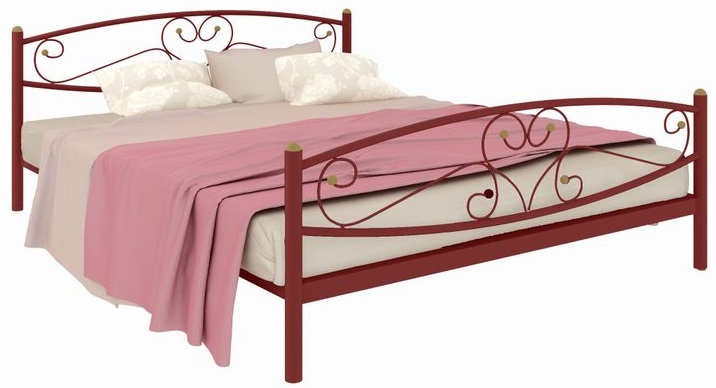 Фото Кровать двуспальная Каролина Plus (СМ 160х190) трубка металл от производителя Милсон в Симферополе по цене 14 360 ₽
