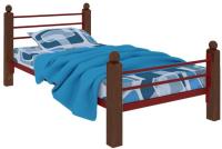 Кровать односпальная Милана Lux Plus (СМ 80х200) трубка металл в интернет магазине Планета Комфорта Фото derevyannye-krovati кровать односпальная милана lux plus (см 80х200) трубка металл производитель Милсон