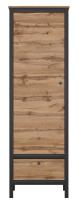 Шкаф Loft REG1D1S (дуб вотан, дуб вотан-черный (Black Red White (БРВ)) ) в Симферополе от производителя в интернет магазине Планета Комфорта Шкаф Loft REG1D1S (дуб вотан, дуб вотан-черный (Black Red White (БРВ)) ) в Симферополе от производителя