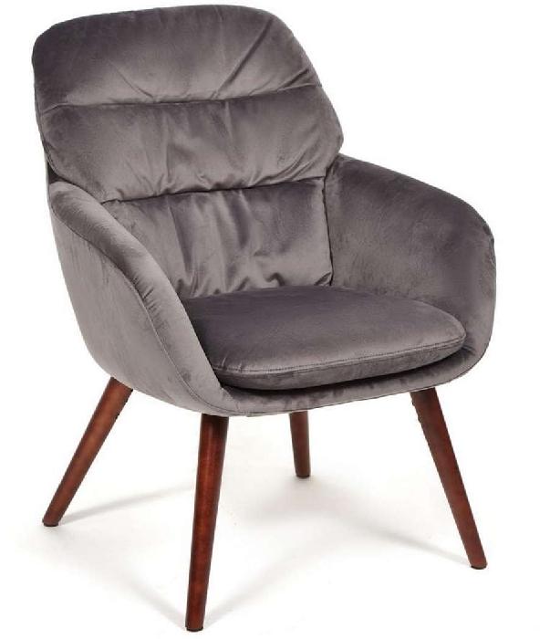 Кресло Орфей (Orfei) (mod DM4156) ( Обивка стула:ткань, натуральное дерево, серый(28-grey) (Tetchair) )