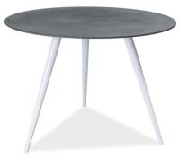 Стол обеденный Signal Evita (металл, стекло-серый,  белый (Signal) ) в Симферополе от производителя 