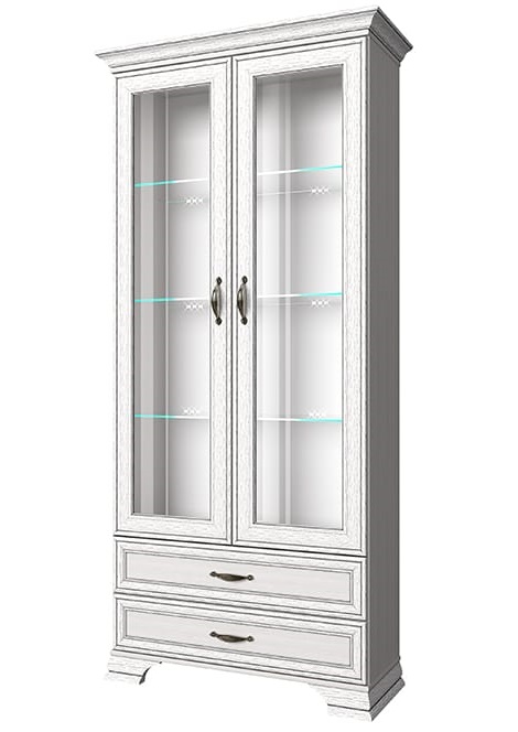 Фото Шкаф с витриной 2V2S Тиффани (Tiffany) от производителя Анрэкс в Симферополе по цене 34 770 ₽