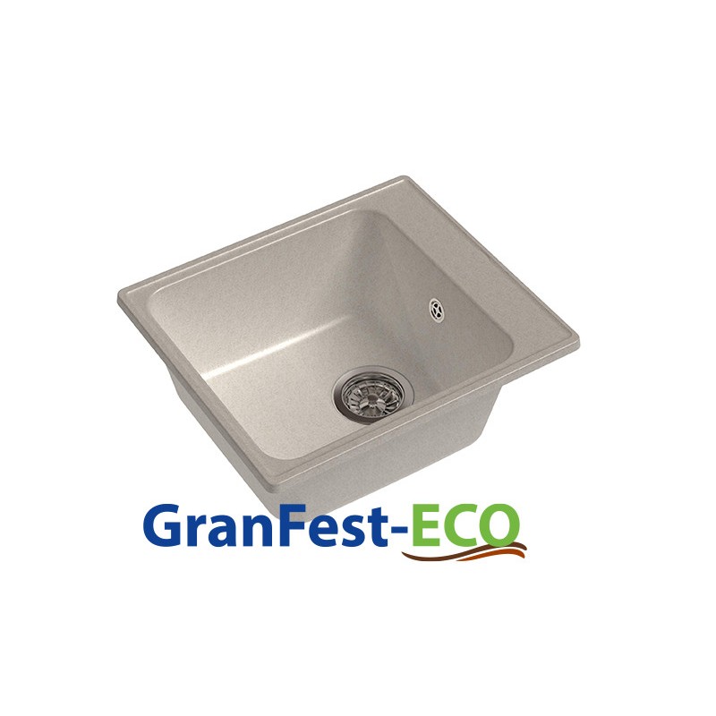 Фото Мойка Granfest eco-17 (ГР 420х480хh200) (шир.ящ.min 400) без сифона от производителя Granfest в Симферополе по цене 2 640 ₽