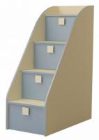 Фото  детская модульная радуга лестница-комод  производитель Горизонт