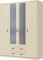 Шкаф Кантри ШР-4 (164) четырехдверный (белый, белый лак,(Браво-мебель)) в Симферополе от производителя 